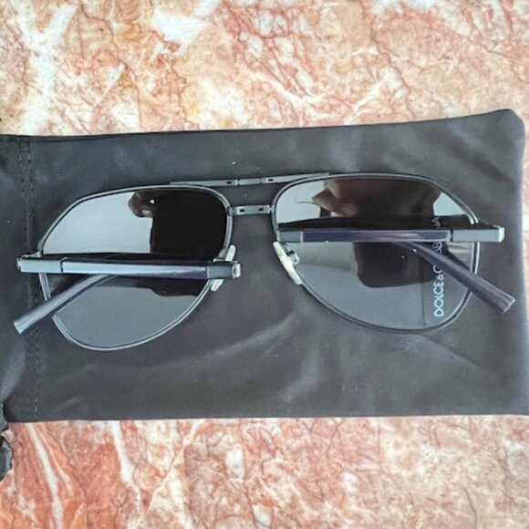 Dolce & Gabbana DG2106-K Pilot Black Sunglasses / Polarized Size 61-15 main image 9